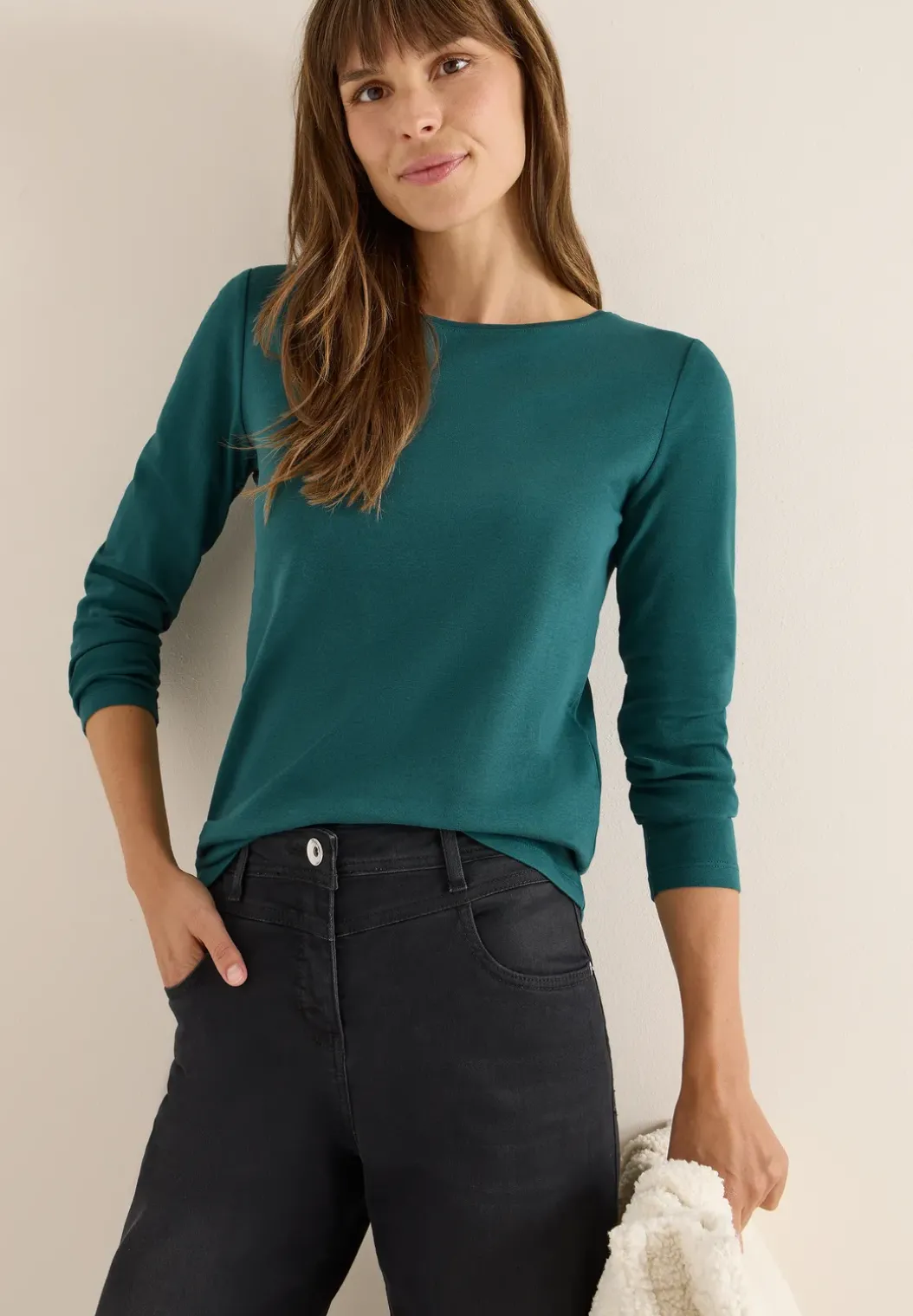 Shirt met boothals