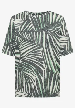 Shirt met boothals en print