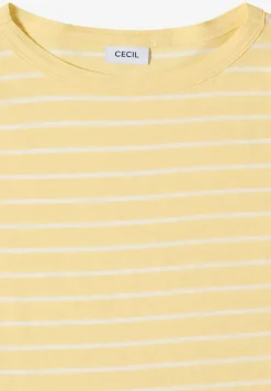 Shirt met boothals en strepen
