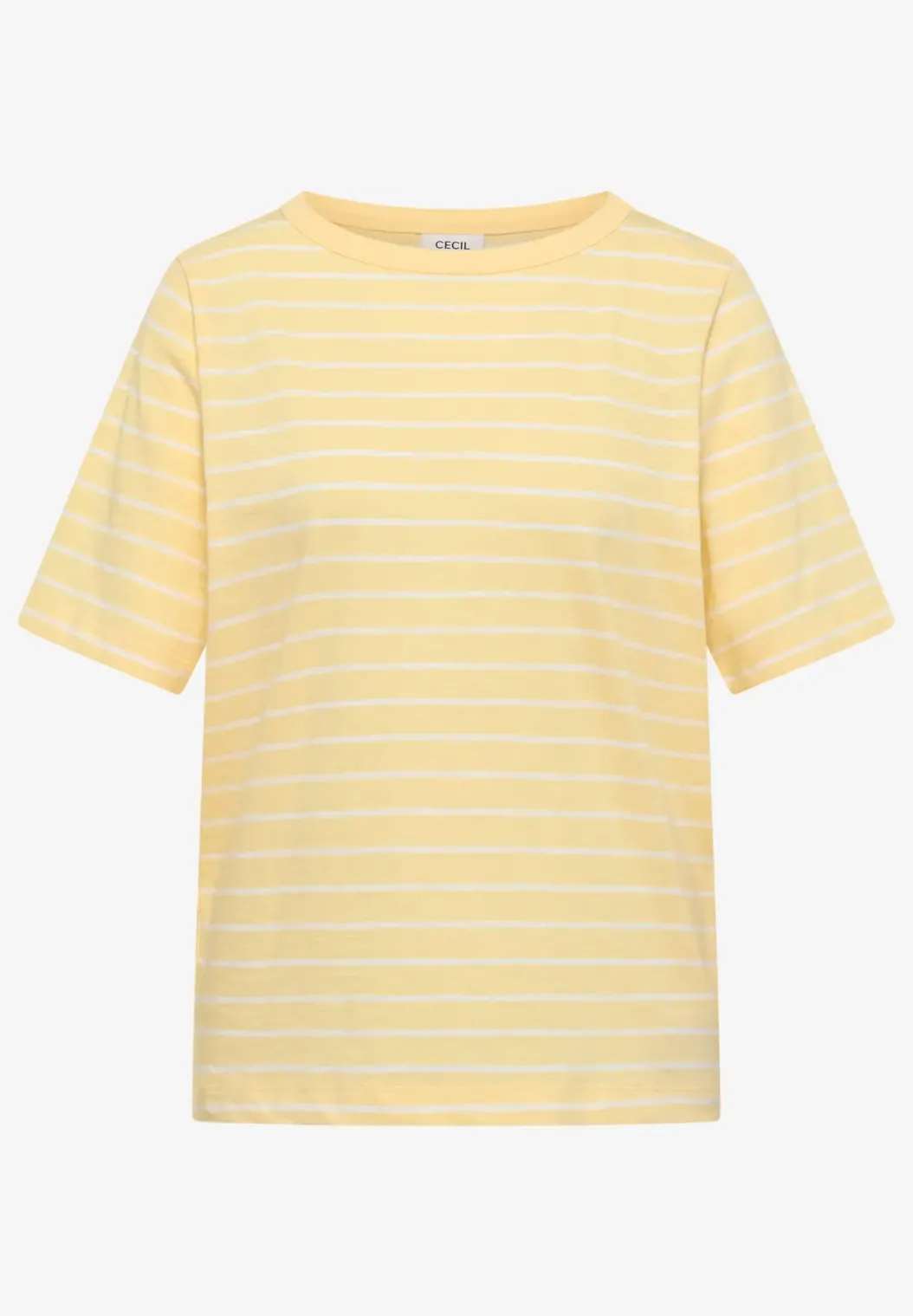 Shirt met boothals en strepen