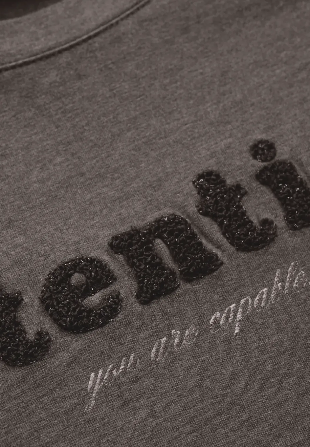 Shirt met bouclé-opdruk