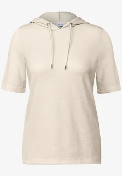 Shirt met crêpe capuchon
