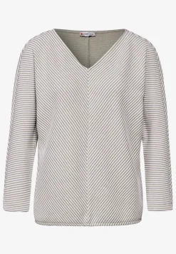 Shirt met diagonale structuur