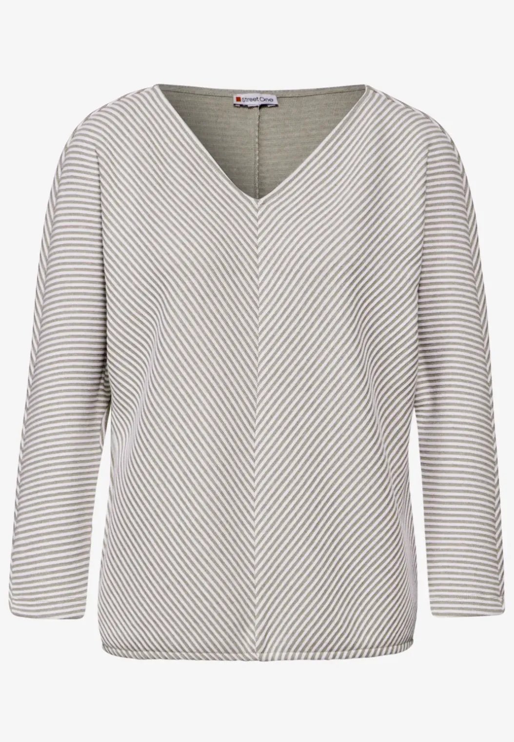 Shirt met diagonale structuur