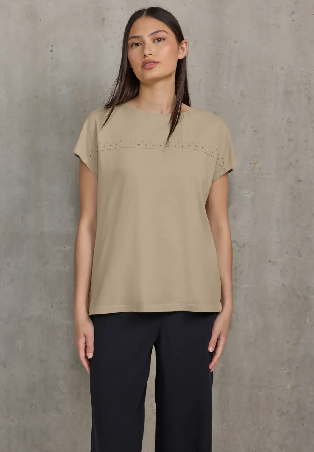 Shirt met edelstenen