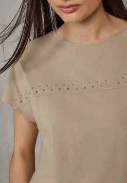 Shirt met edelstenen