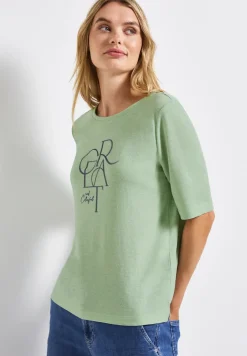 Shirt met folietekst