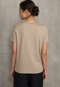 Shirt met folietekst