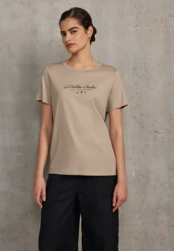 Shirt met folietekst