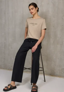 Shirt met folietekst