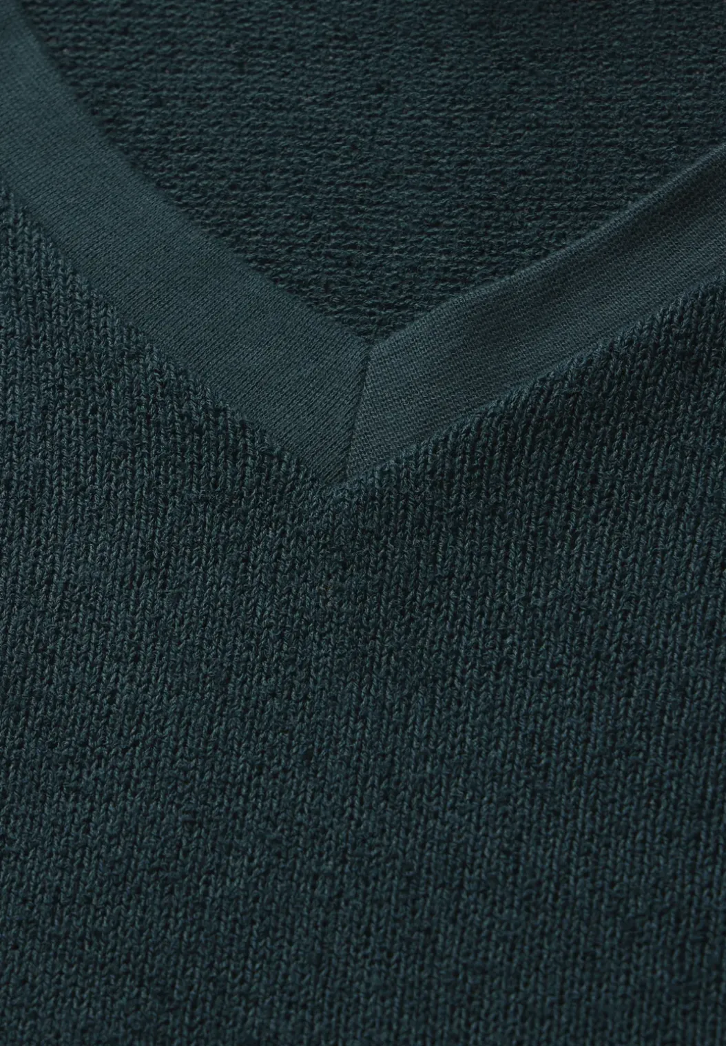 Shirt met gebreide look