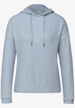 Shirt met gemêleerde capuchon