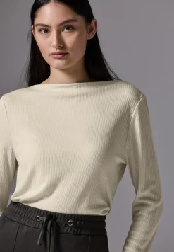 Shirt met geribbelde structuur