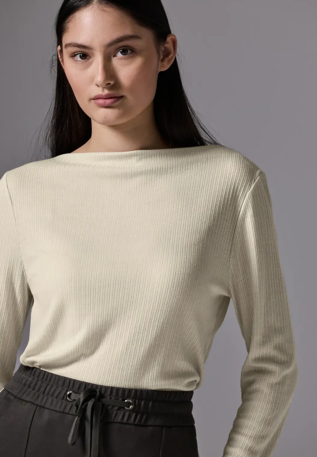 Shirt met geribbelde structuur
