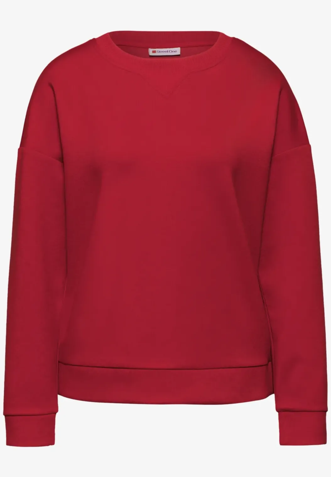 Shirt met geribd detail