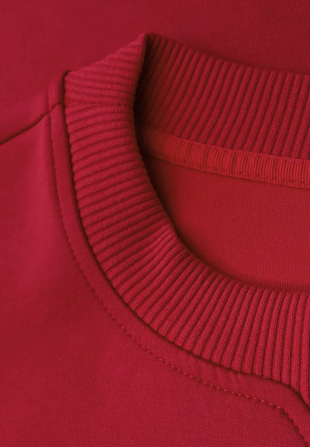 Shirt met geribd detail