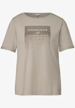 Shirt met glinsterende print