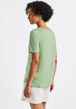 Shirt met glinsterende print