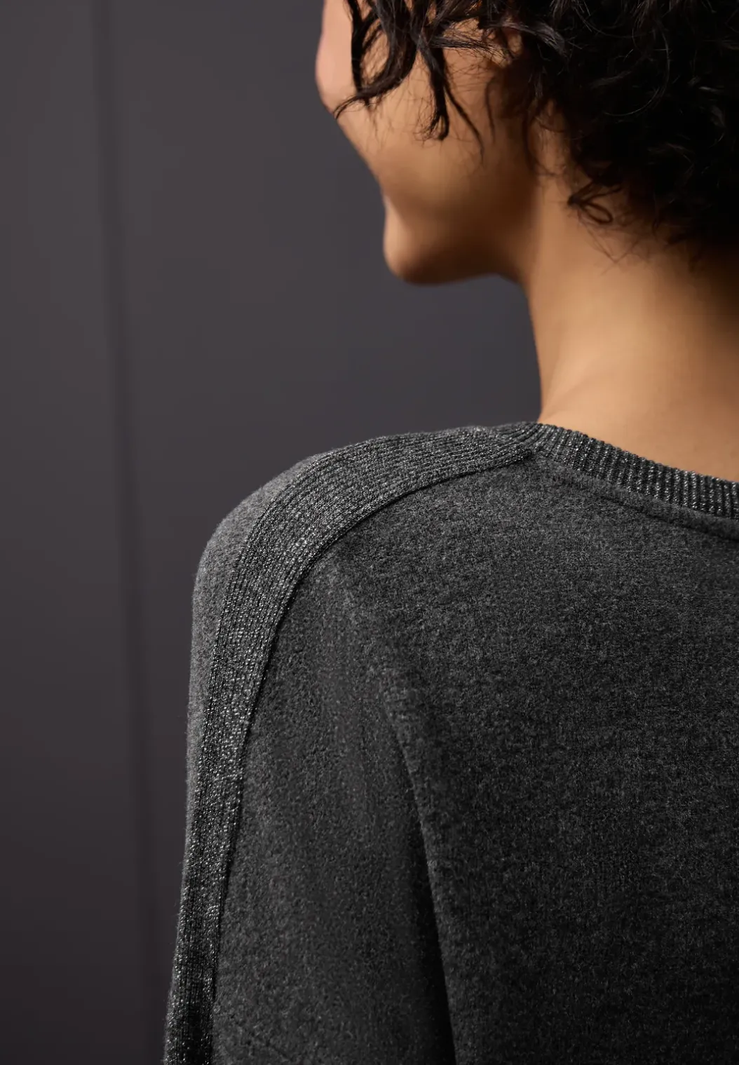 Shirt met glitterdetails