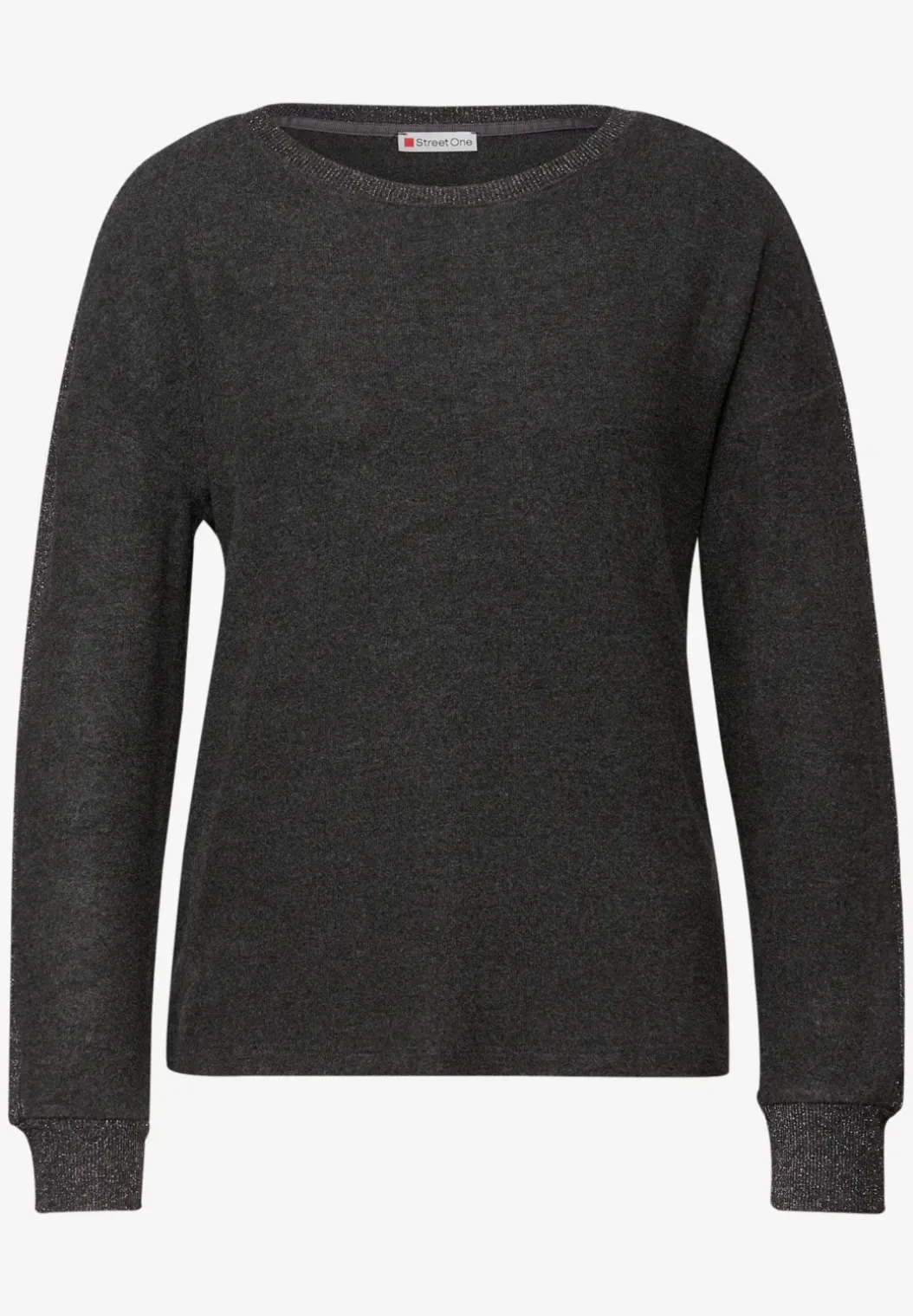 Shirt met glitterdetails