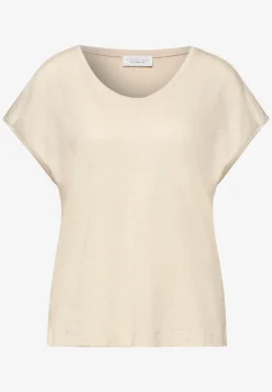 Shirt met hangende schouder in jersey
