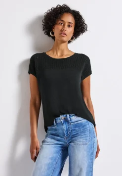 Shirt met kanten details
