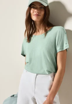 Shirt met knoopdetail
