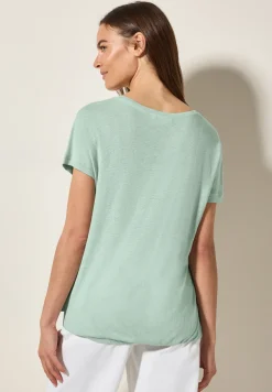 Shirt met knoopdetail