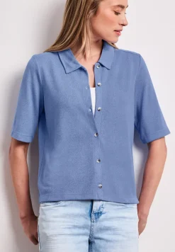 Shirt met korte mouwen en knoopsluiting