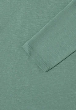 Shirt met lange mouwen met gespleten hals