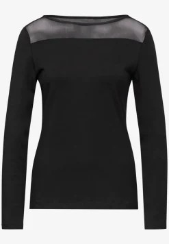 Shirt met mesh detail