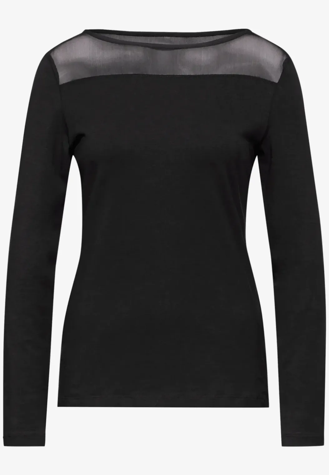 Shirt met mesh detail