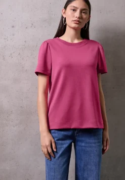 Shirt met mouwen met ruches