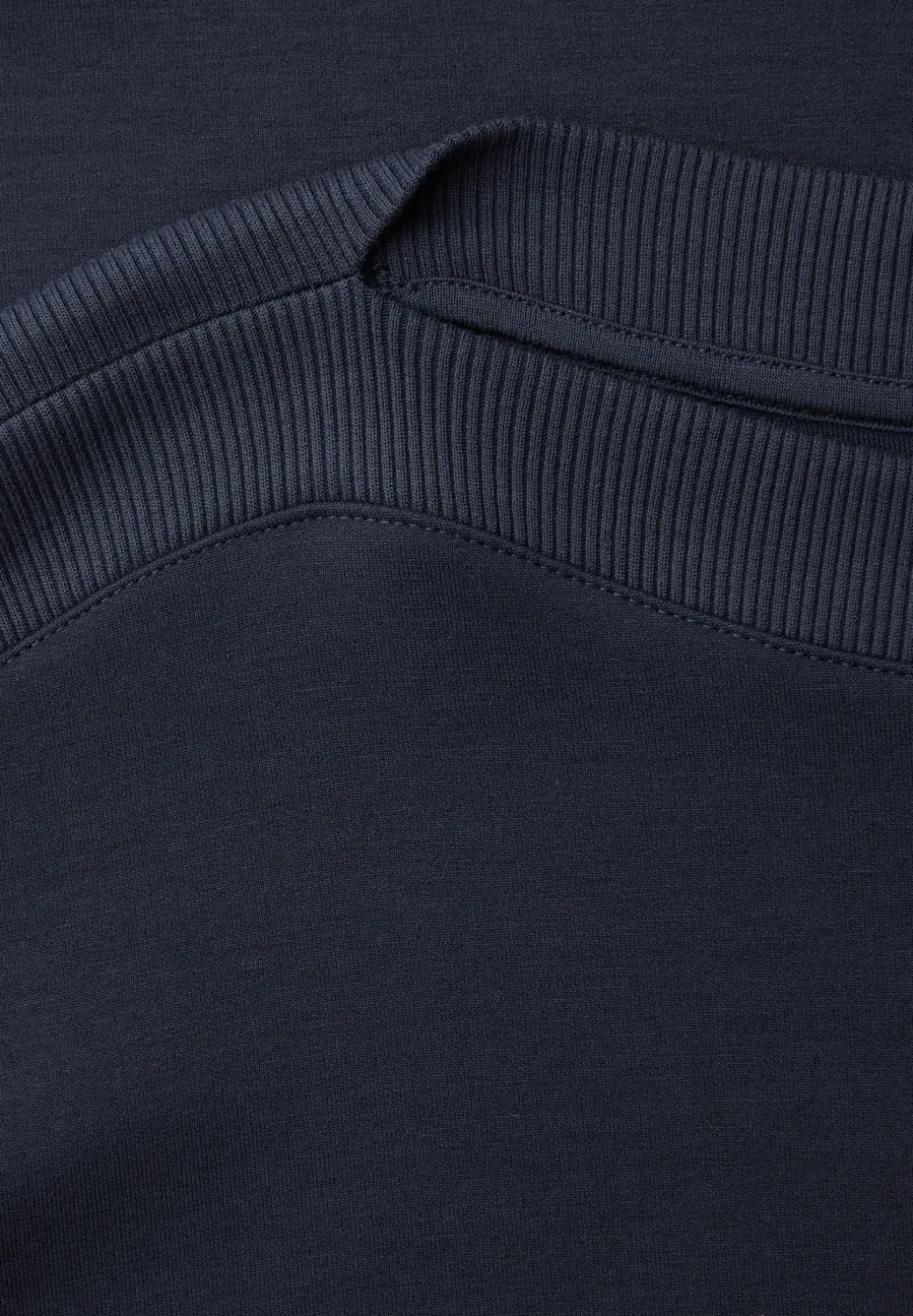 Shirt met overhangende schouders en geribd detail