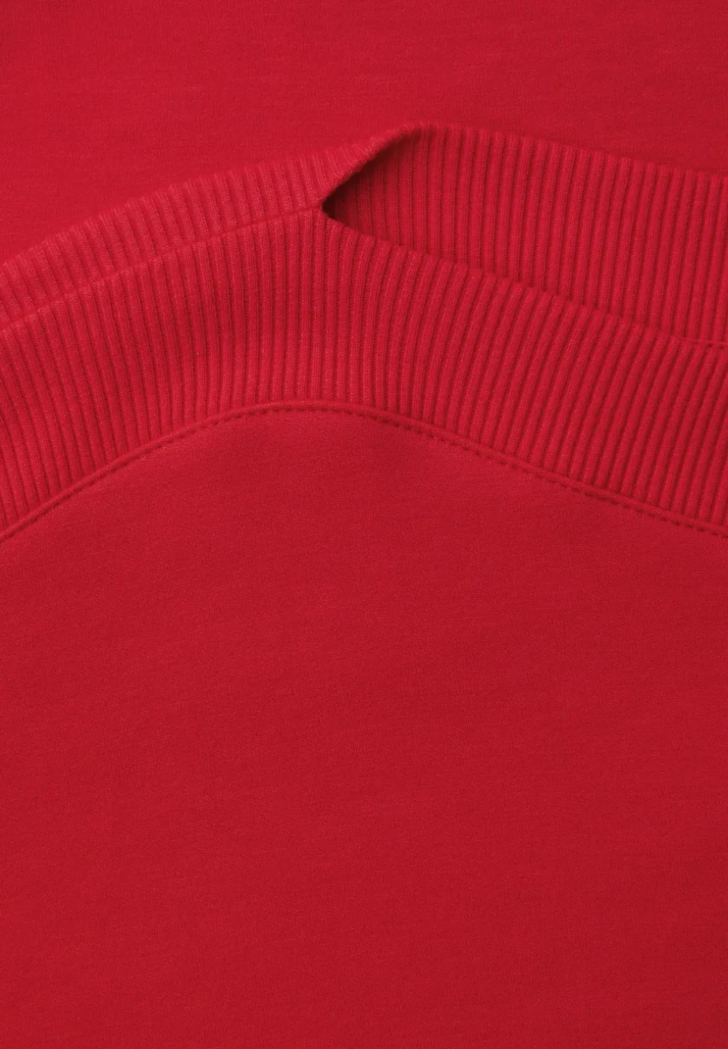 Shirt met overhangende schouders en geribd detail