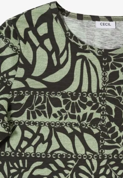 Shirt met patchworkprint