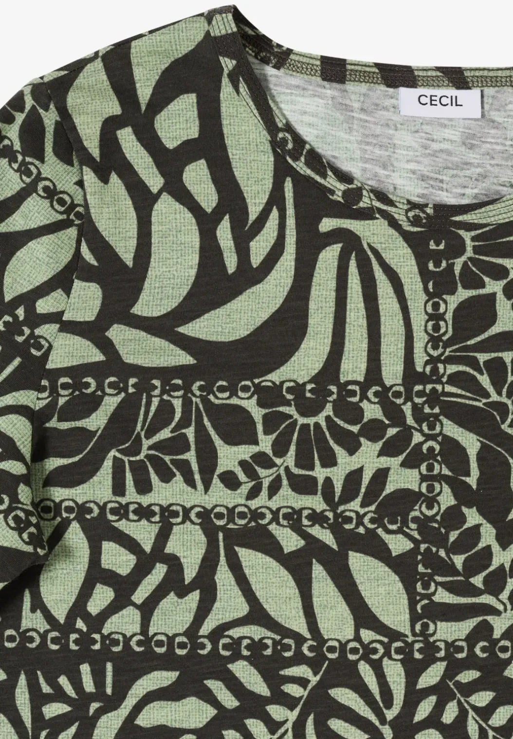 Shirt met patchworkprint