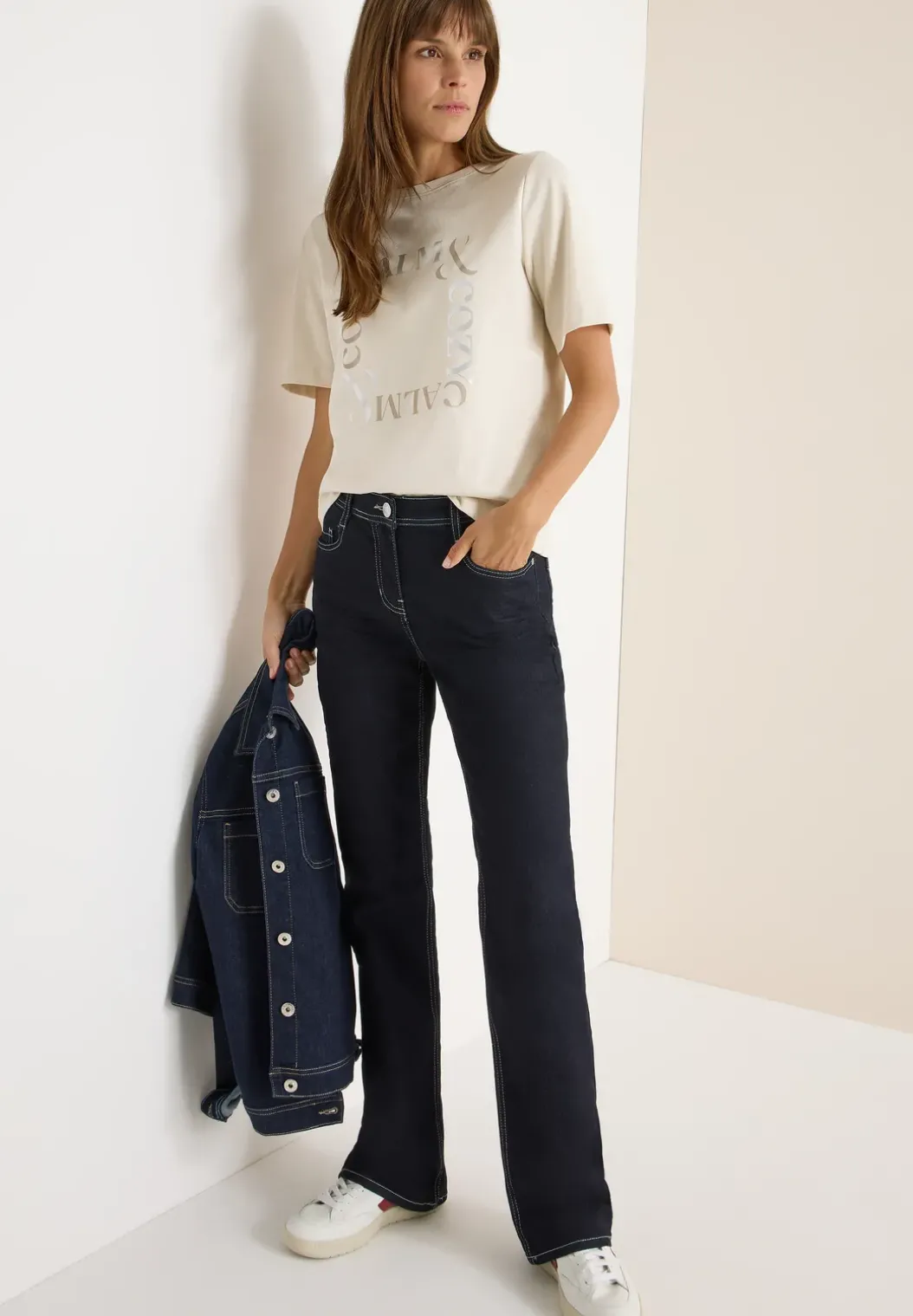 Shirt met print aan de voorkant