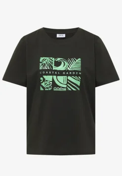 Shirt met ronde hals en frontprint