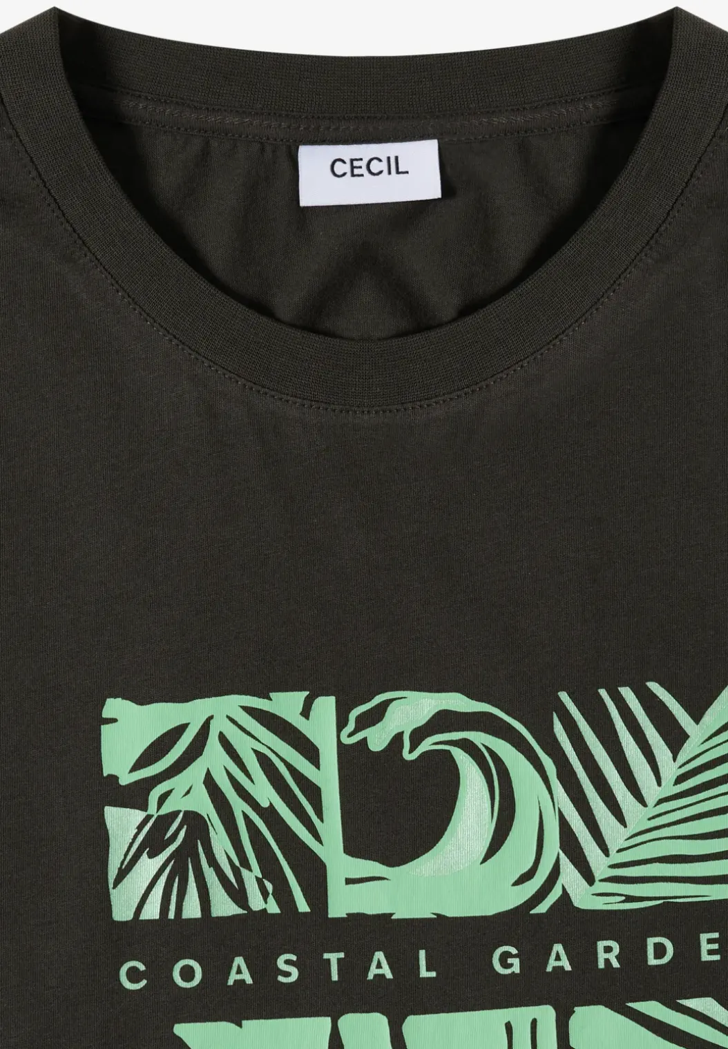 Shirt met ronde hals en frontprint
