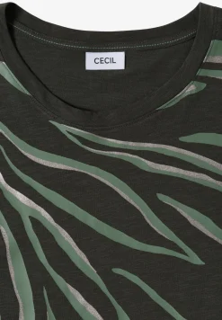Shirt met ronde hals en frontprint