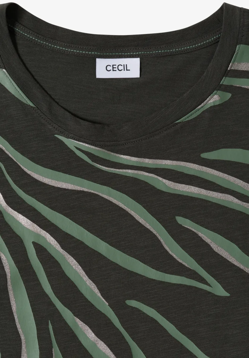 Shirt met ronde hals en frontprint