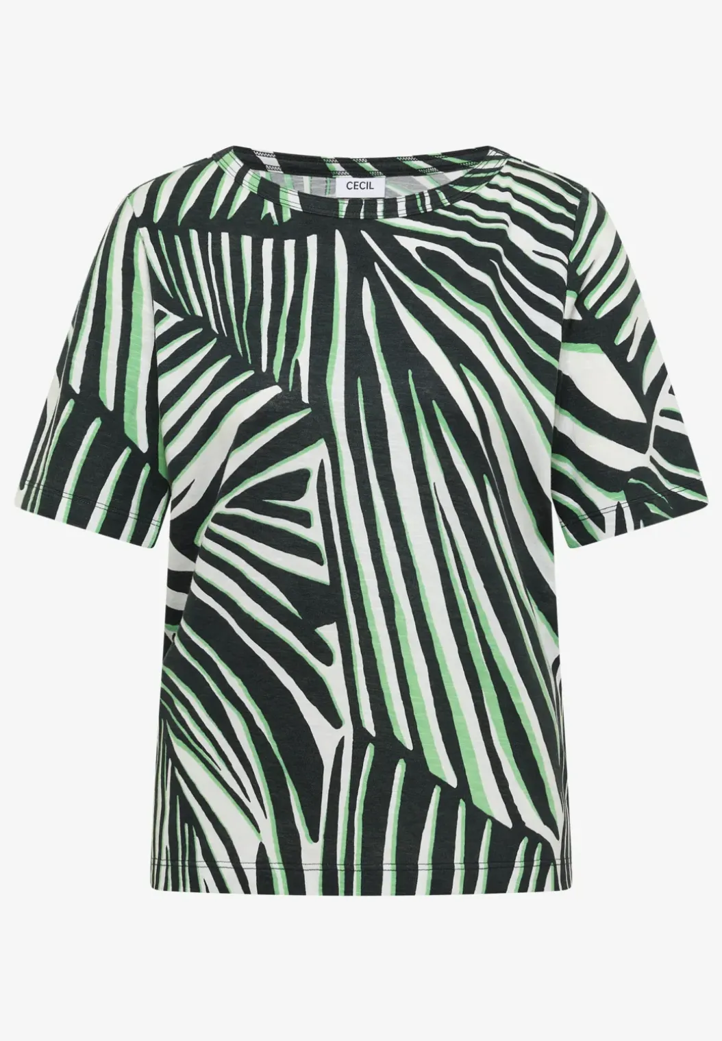 Shirt met ronde hals en grafische print