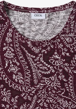 Shirt met ronde hals en minimale opdruk