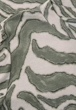 Shirt met ronde hals en pofmouwen