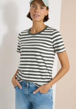 Shirt met ronde hals en strepen