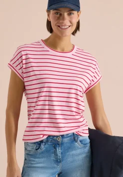 Shirt met ronde hals en strepen