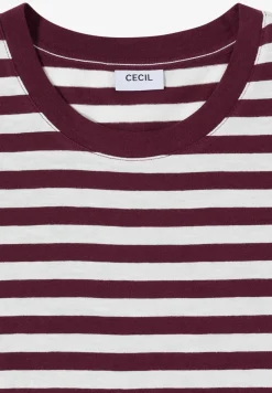 Shirt met ronde hals en strepen