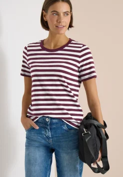 Shirt met ronde hals en strepen