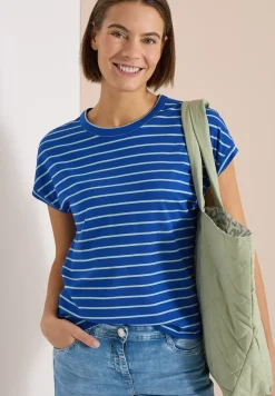 Shirt met ronde hals en strepen
